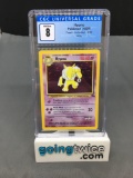 CGC Graded 1999 Pokemon Fossil #8 HYPNO Holofoil Rare Trading Card - NM-MT 8