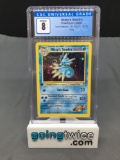 CGC Graded 2000 Pokemon Gym Heroes 1st Edition #9 MISTY'S SEADRA Holofoil Rare Trading Card - NM-MT