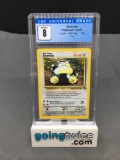 CGC Graded 1999 Pokemon Jungle #11 SNORLAX Holofoil Rare Trading Card - NM-MT 8