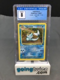 CGC Graded 1999 Pokemon Jungle #12 VAPOREON Holofoil Rare Trading Card - NM-MT 8