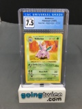 CGC Graded 1999 Pokemon Base Set Shadowless #37 NIDORINO Trading Card - NM+ 7.5