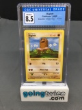 CGC Graded 1999 Pokemon Base Set Shadowless #47 DIGLETT Trading Card - NM-MT+ 8.5