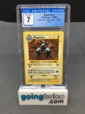 CGC Graded 1999 Pokemon Base Set Shadowless #9 MAGNETON Trading Card - NM 7