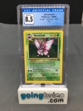 CGC Graded 1999 Pokemon Jungle Unlimited #13 VENOMOTH Holofoil Rare Trading Card - NM-MT+ 8.5