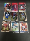 9 Card Lot of FOOTBALL ROOKIE CARDS - Mostly 2018 and NEWER with STARS and FUTURE STARS!
