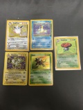 5 Card Lot of Vintage Pokemon Holofoil Rare Trading Cards from a Huge Esate Collection!