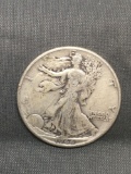1944 United States Walking Liberty Silver Half Dollar - 90% Silver Coin from Estate