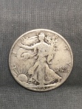 1942 United States Walking Liberty Silver Half Dollar - 90% Silver Coin from Estate