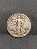 1943-D United States Walking Liberty Silver Half Dollar - 90% Silver Coin from Estate