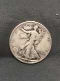 1936 United States Walking Liberty Silver Half Dollar - 90% Silver Coin from Estate