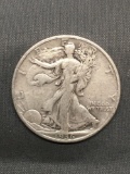 1936-D United States Walking Liberty Silver Half Dollar - 90% Silver Coin from Estate