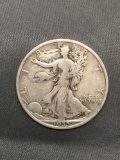 1935 United States Walking Liberty Silver Half Dollar - 90% Silver Coin from Estate