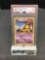 PSA Graded 1999 Pokemon Base Set Unlimited #43 ABRA Trading Card - MINT 9