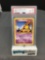 PSA Graded 1999 Pokemon Base Set Unlimited #43 ABRA Trading Card - NM-MT 8