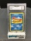 GMA Graded 1999 Pokemon Fossil Unlimited #51 KRABBY Trading Card - MINT 9