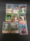 9 Card Lot of 1970's Topps Vintage Baseball Cards with Hall of Famers and Stars