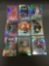 9 Card Lot of REFRACTOR & PRIZM Sports Cards with Rookies Stars and More!