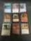 9 Card Lot of Magic the Gathering Gold Symbol RARES from Collection