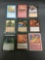 9 Card Lot of Magic the Gathering Gold Symbol RARES from Collection