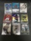 9 Card Lot of FOOTBALL ROOKIE CARDS with Stars and Newer Sets - HIGH BOOK VALUE!