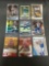 9 Card Lot of FOOTBALL ROOKIE CARDS with Stars and Newer Sets - HIGH BOOK VALUE!