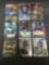 9 Card Lot of FOOTBALL ROOKIE CARDS with Stars and Newer Sets - HIGH BOOK VALUE!