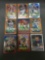 9 Card Lot of REFRACTOR & PRIZM Sports Cards with Rookies Stars and More!