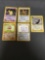 5 Card Lot of Vintage Holofoil Rare Pokemon Cards from Huge Collection