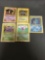 5 Card Lot of Vintage Holofoil Rare Pokemon Cards from Huge Collection