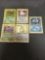 5 Card Lot of Vintage Holofoil Rare Pokemon Cards from Huge Collection