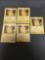 5 Card Lot of 1999 Pokemon Base Set Unlimited #58 PIKACHU Trading Cards from Massive Collection