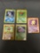 5 Card Lot of Vintage Holofoil Rare Pokemon Cards from Huge Collection