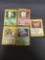 5 Card Lot of Vintage Holofoil Rare Pokemon Cards from Huge Collection