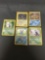 5 Card Lot of Vintage Holofoil Rare Pokemon Cards from Huge Collection