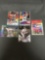 5 Card Lot of REFRACTORS & PRIZMS & SERIAL NUMBERED Sports Cards with Stars & Rookies