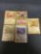 5 Card Lot of Vintage 1st Edition Rare Pokemon Trading Cards from Nice Collection