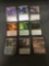 9 Card Lot of Magic the Gathering Gold Symbol RARES & MYTHIC RARES from Collection