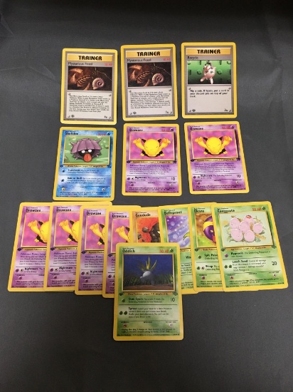 15 Count Lot of ALL Vintage Pokemon 1st Edition Cards