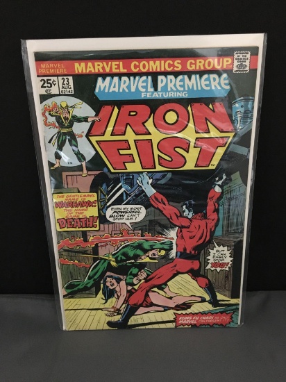 1975 Marvel Comics MARVEL PREMIERE IRON FIST #23 Bronze Age Comic Book - WARHAWK 1st Apparence