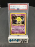 PSA Graded 1999 Pokemon Base Set Unlimited #49 DROWZEE Trading Card - GEM MINT 10