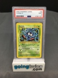 PSA Graded 1999 Pokemon Base Set Unlimited #66 TANGELA Trading Card - MINT 9