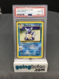 PSA Graded 1999 Pokemon Base Set Unlimited #42 WARTORTLE Trading Card - GEM MINT 10
