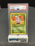 PSA Graded 1999 Pokemon Base Set Unlimited #37 NIDORINO Trading Card - GEM MINT 10