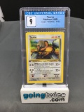 CGC Graded 1999 Pokemon Jungle 1st Edition #47 TAUROS Trading Card - MINT 9