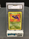 GMA Graded 1999 Pokemon Fossil Unlimited #57 ZUBAT Trading Card - MINT 9