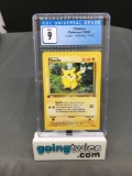 CGC Graded 1999 Pokemon Jungle 1st Edition #60 PIKACHU Trading Card - MINT 9