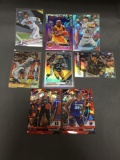 9 Card Lot of REFRACTOR & PRIZM Sports Cards with Rookies Stars and More!