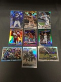 9 Card Lot of REFRACTOR & PRIZM Sports Cards with Rookies Stars and More!