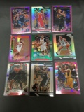 9 Card Lot of REFRACTOR & PRIZM Sports Cards with Rookies Stars and More!