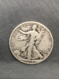 1934-S United States Walking Lberty Silver Half Dollar - 90% Silver Coin from Estate
